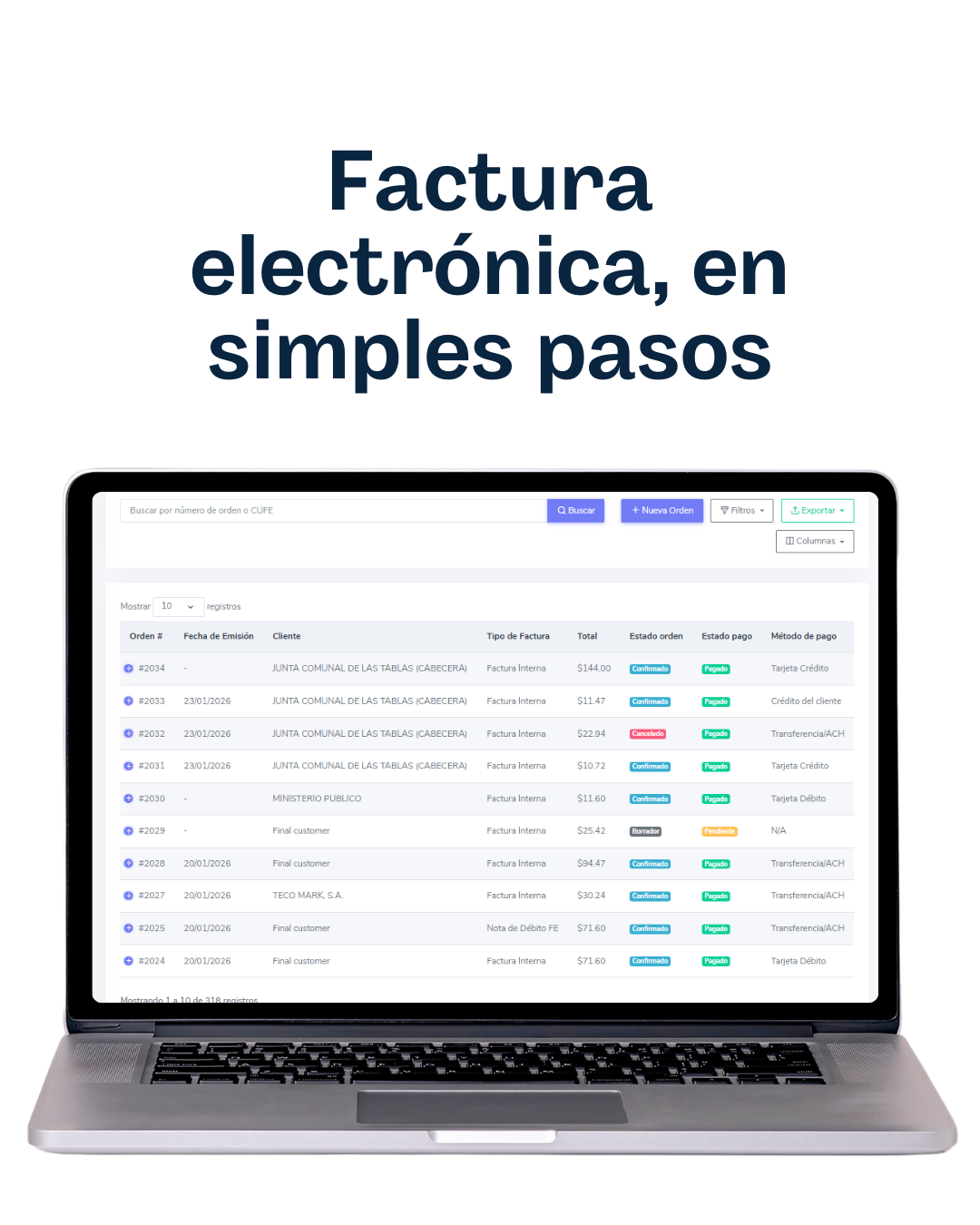 Vista de la app móvil de VentaGo